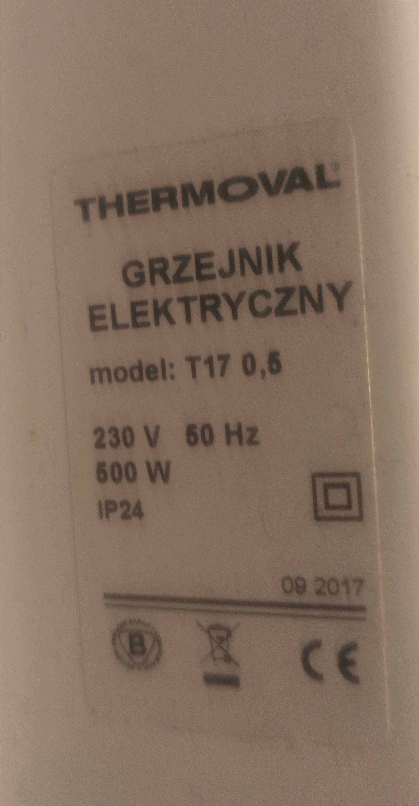 Grzejniki elektryczne marki THERMOVAL serii T17 500W