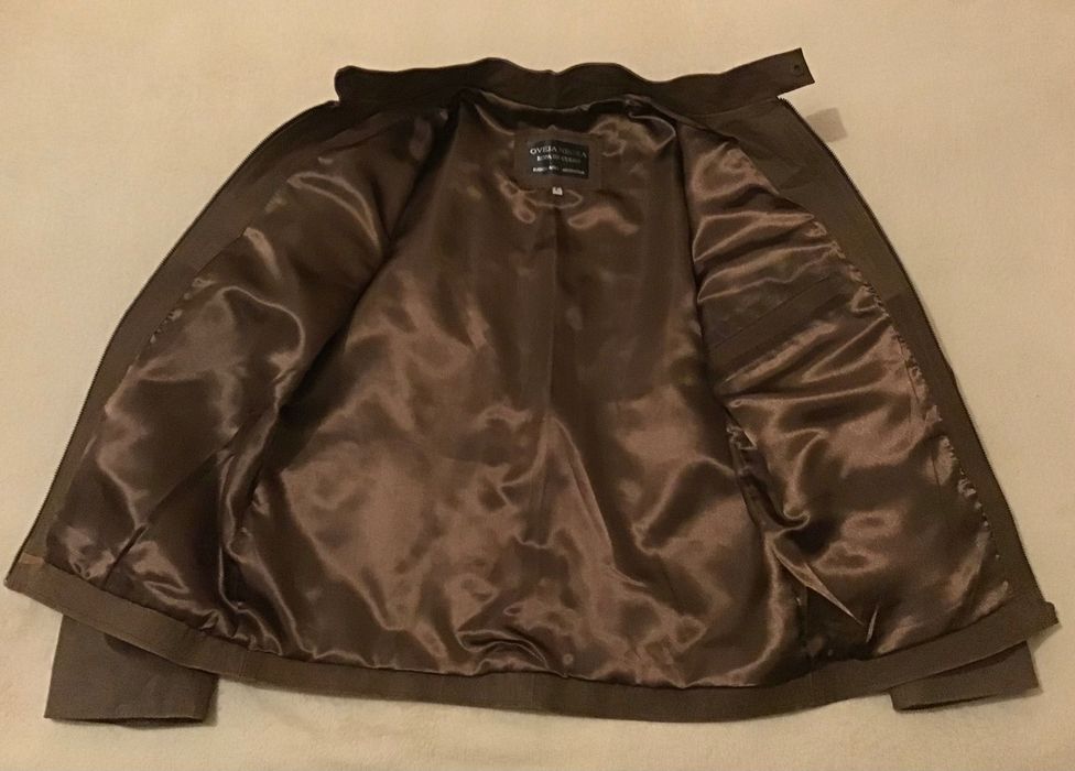 Casaco em pele genuína