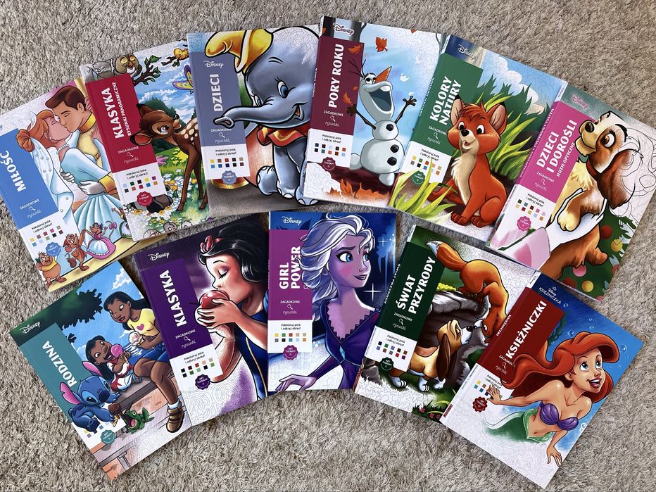 Розмальовки по номерах Дісней, польського видання, оригінал