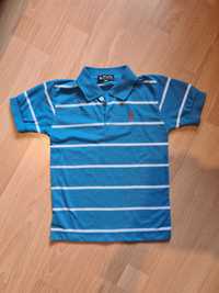 T-shirt polo ralph lauren 110 w paski 116 koszulka bluzka