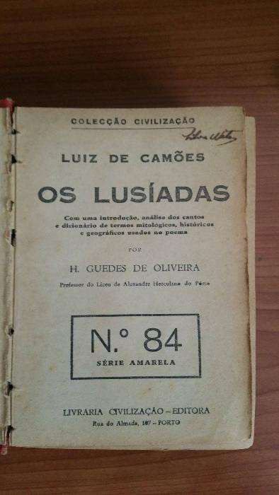 Livro os lusíadas n.84 serie amarela lançado em 1938.