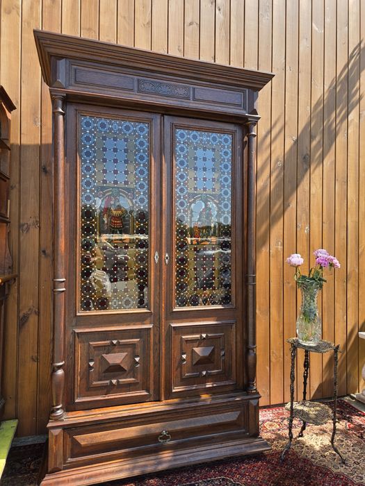 Kredens rycerski biblioteczka szafa 125 cm #1984 Stylowy Węgrów