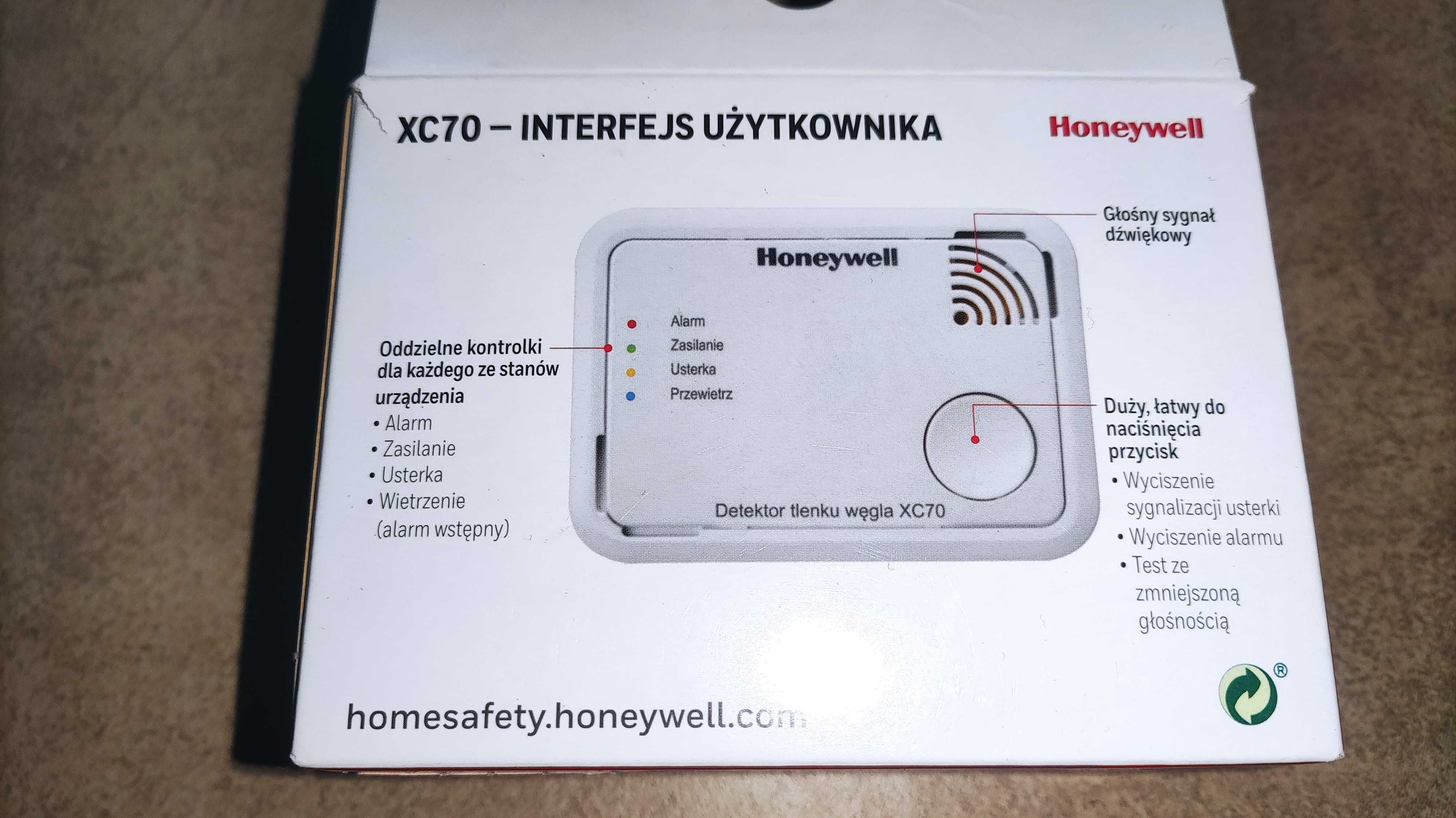 Honeywell XC70 czujnik, detektor tlenku węgla , CZADU