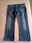 Spodnie jeans Bermudy 3/4 rybaczki r.36
