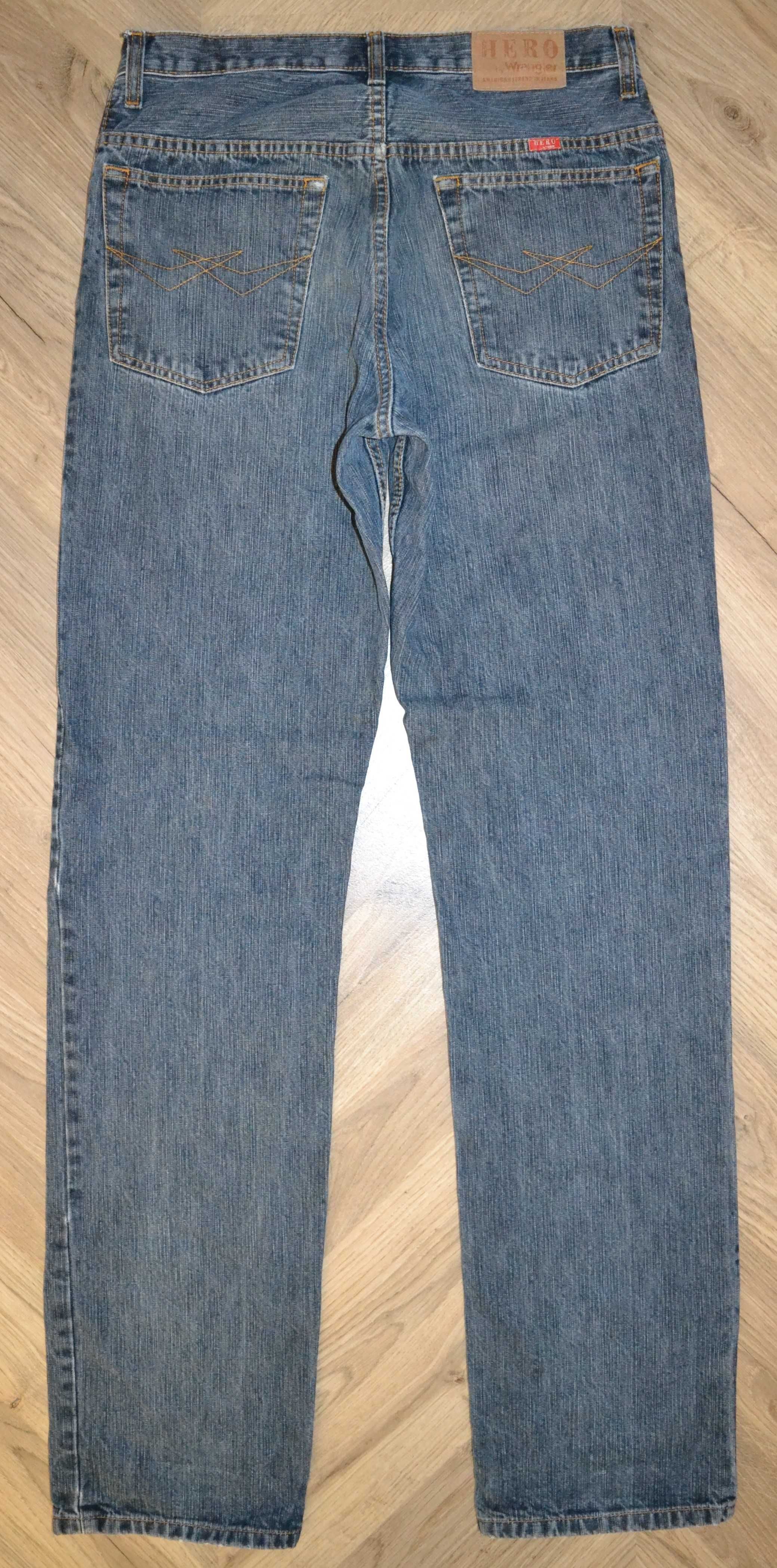 Hero by Wrangler _ niebieskie spodnie jeans regular _ 32/34 _ pas 82cm