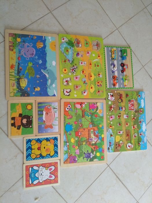 Puzzles em madeira