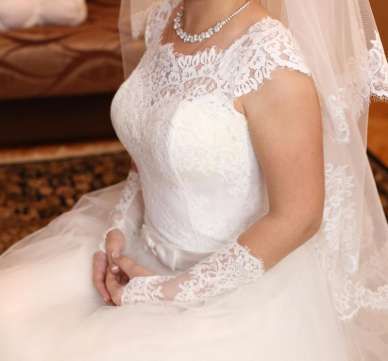 Весільна сукня з італійським мереживом