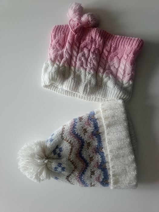 Czapka i komin dla dziewczynki