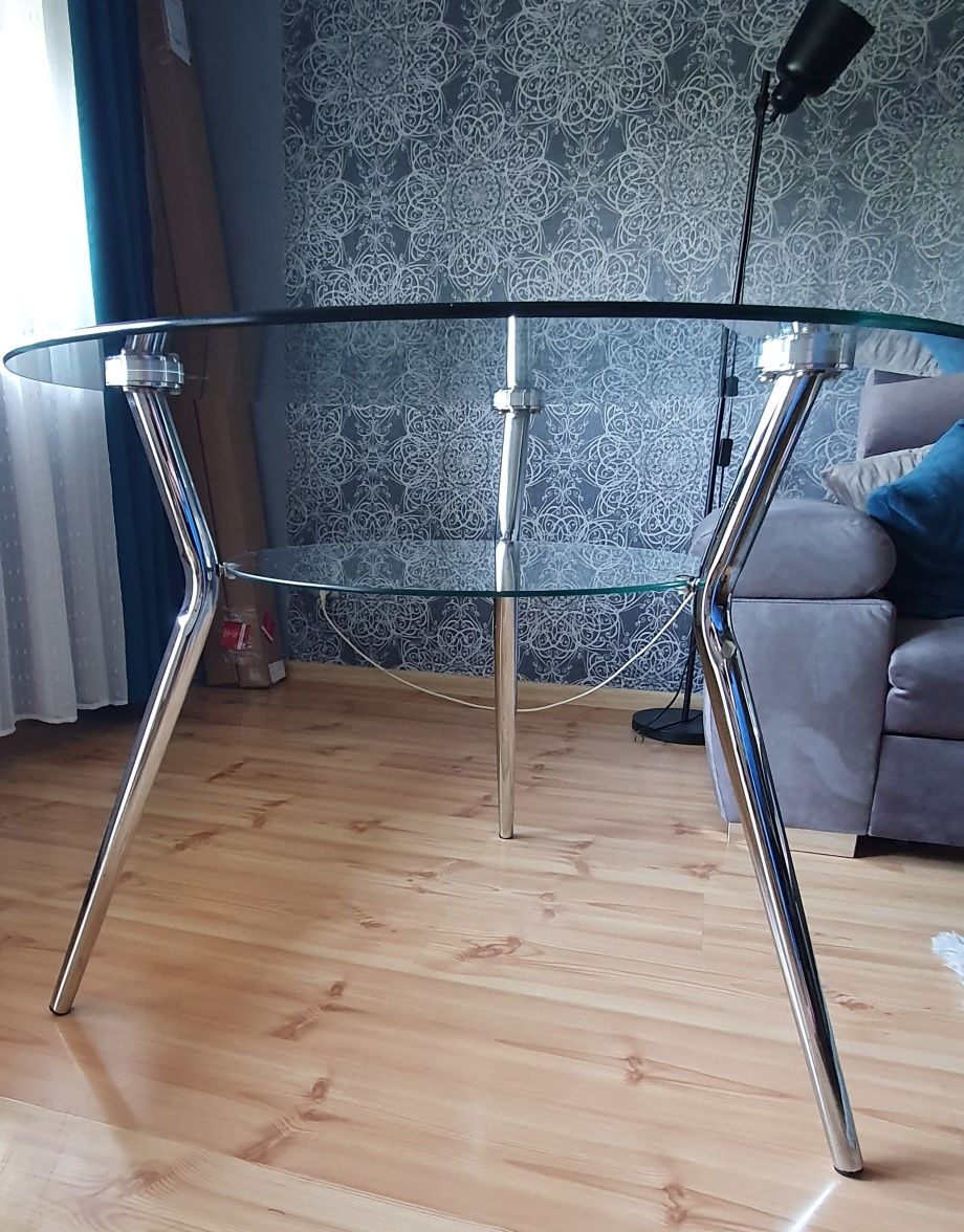 Stół szklany 100cm