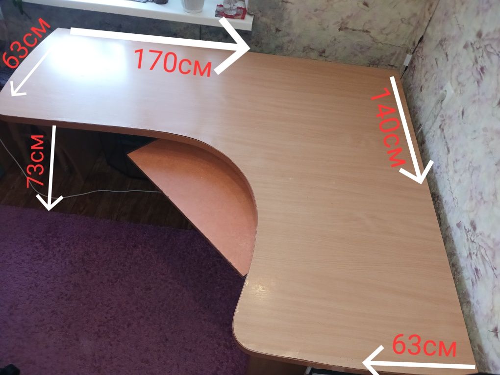 Письмовий комп'ютерний стіл+стілець в подарунок
