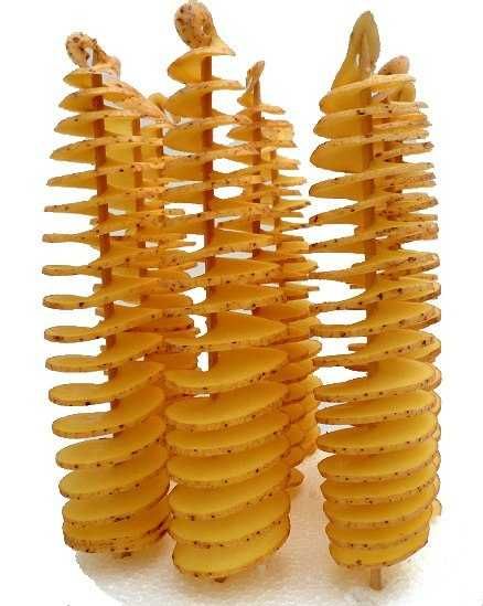 Nóż nożyk do spiralnych kręconych frytek dekoracja carving ozdoba #39