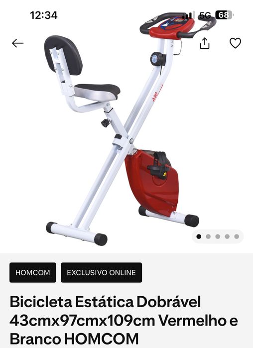 Bicicleta estatica como nova