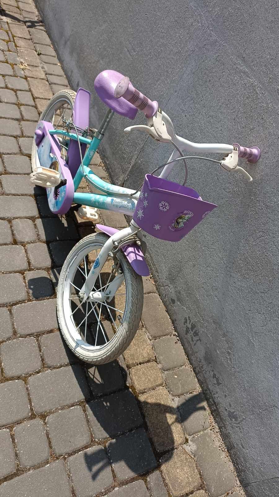 Rower dla dziewczynki 16' kraina lodu