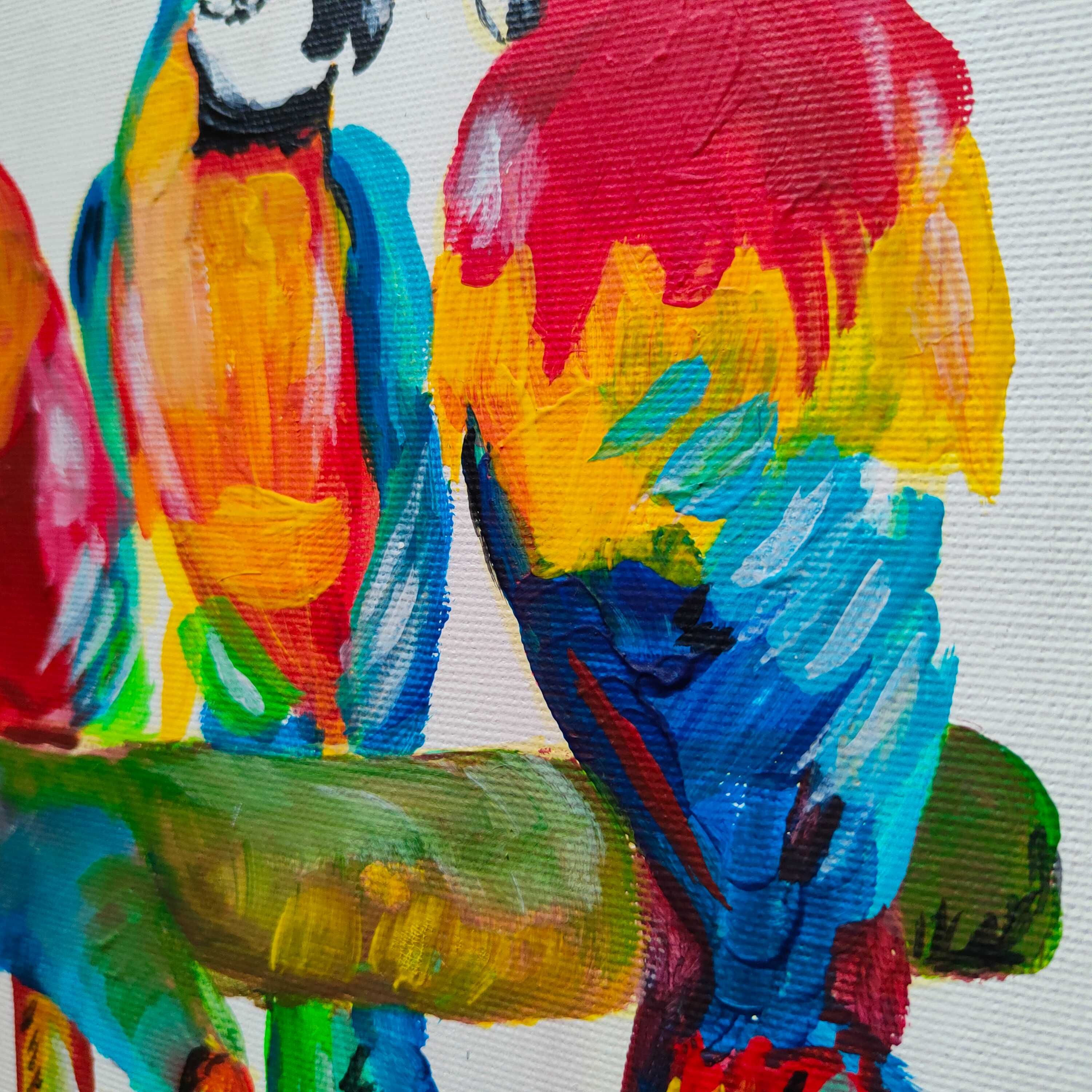 Papuga Obraz na płótnie - PAPUGI - 415x330