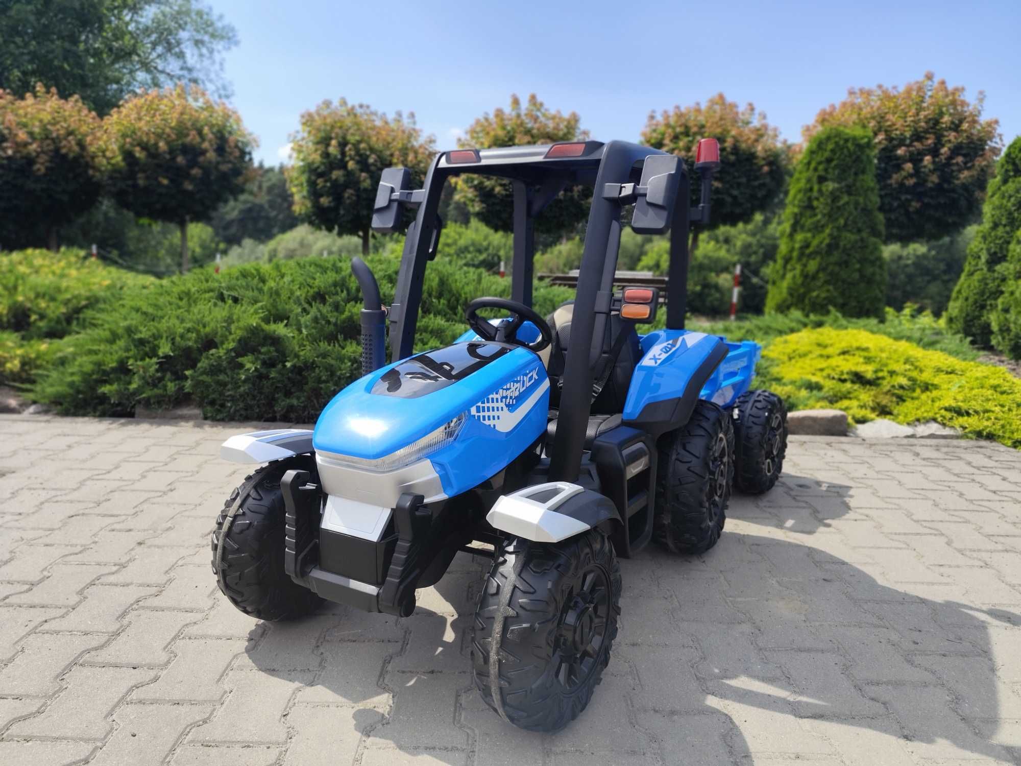 Duży Traktor Na Akumulator z Przyczepką - 24V - 400W - NOWE - PILOT