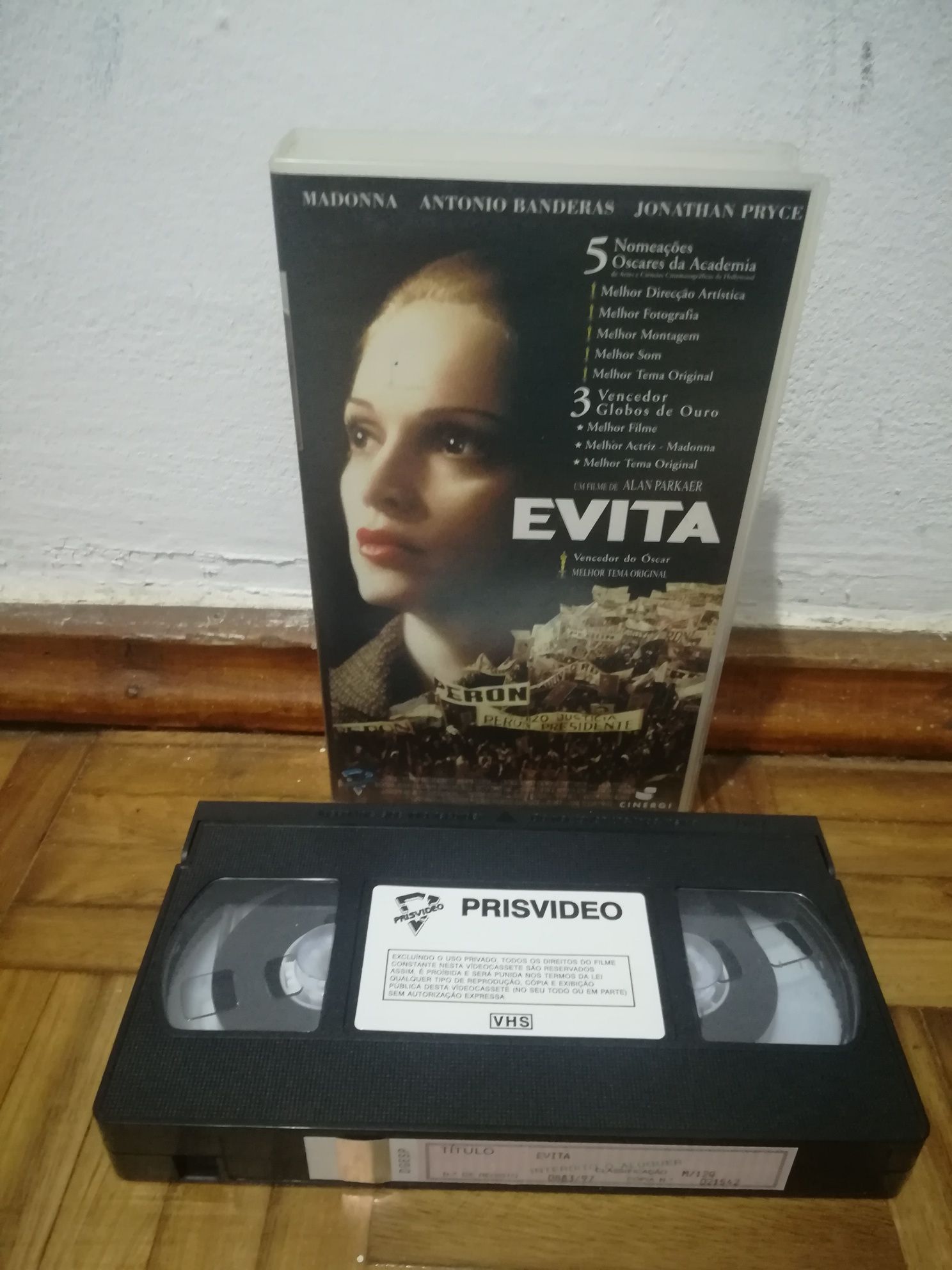 Evita VHS casete