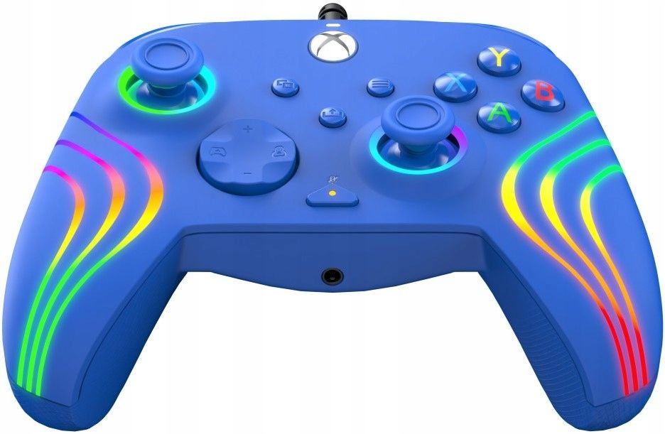 pdp pad przewodowy afterglow wave - niebieski pc xs xo xbox series one