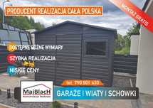 Wiata Narzędziowa Garaż Blaszany Schowek Altana Magazyn - Maj-Blach