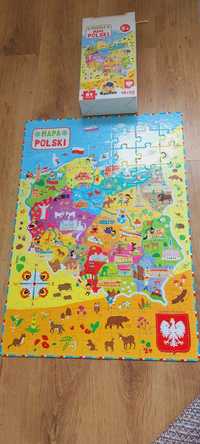 Puzzle mapa polski dla dzieci