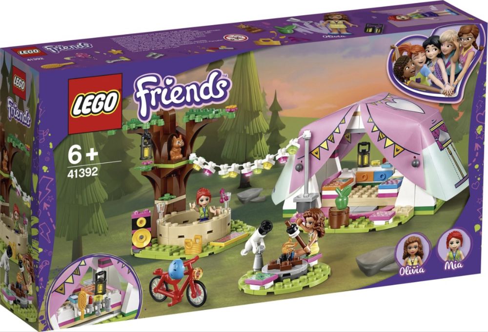 Lego Friends 41392 luksusowy kamping namiot z pudełkiem