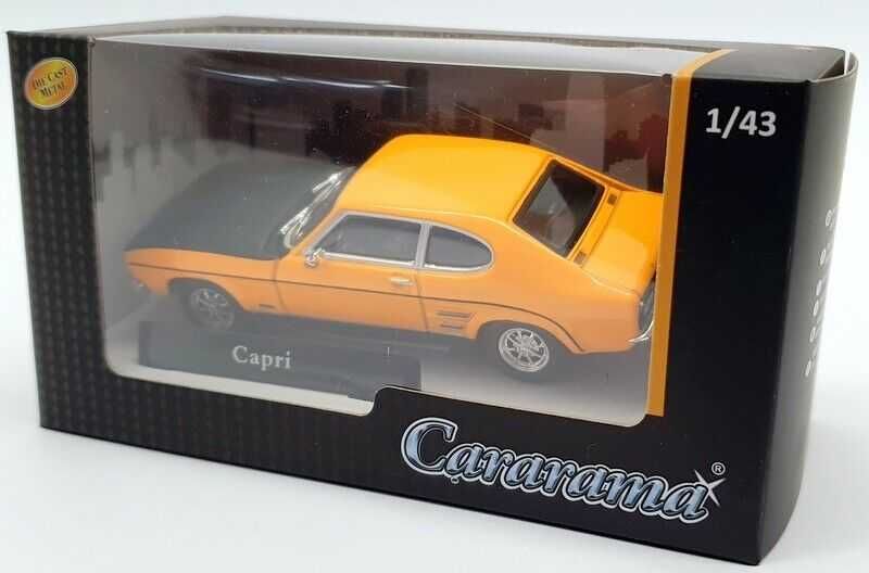 Ford Capri GT mk1 (amarelo e preto mate) Cararama / Oxford - Esc. 1/43