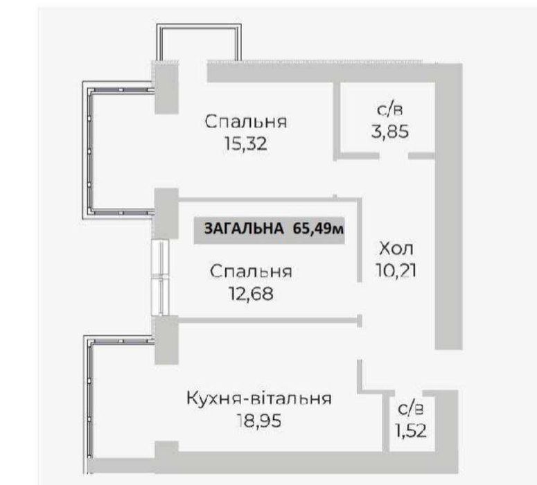 2-кім з виходом у парк—ЖК SOBORNYI Гостомель   !РОЗТЕРМІНУВАННЯ БЕЗ %!
