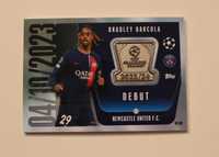 Bradley Barcola PSG karta Debut Topps Match Attax Extra 2024