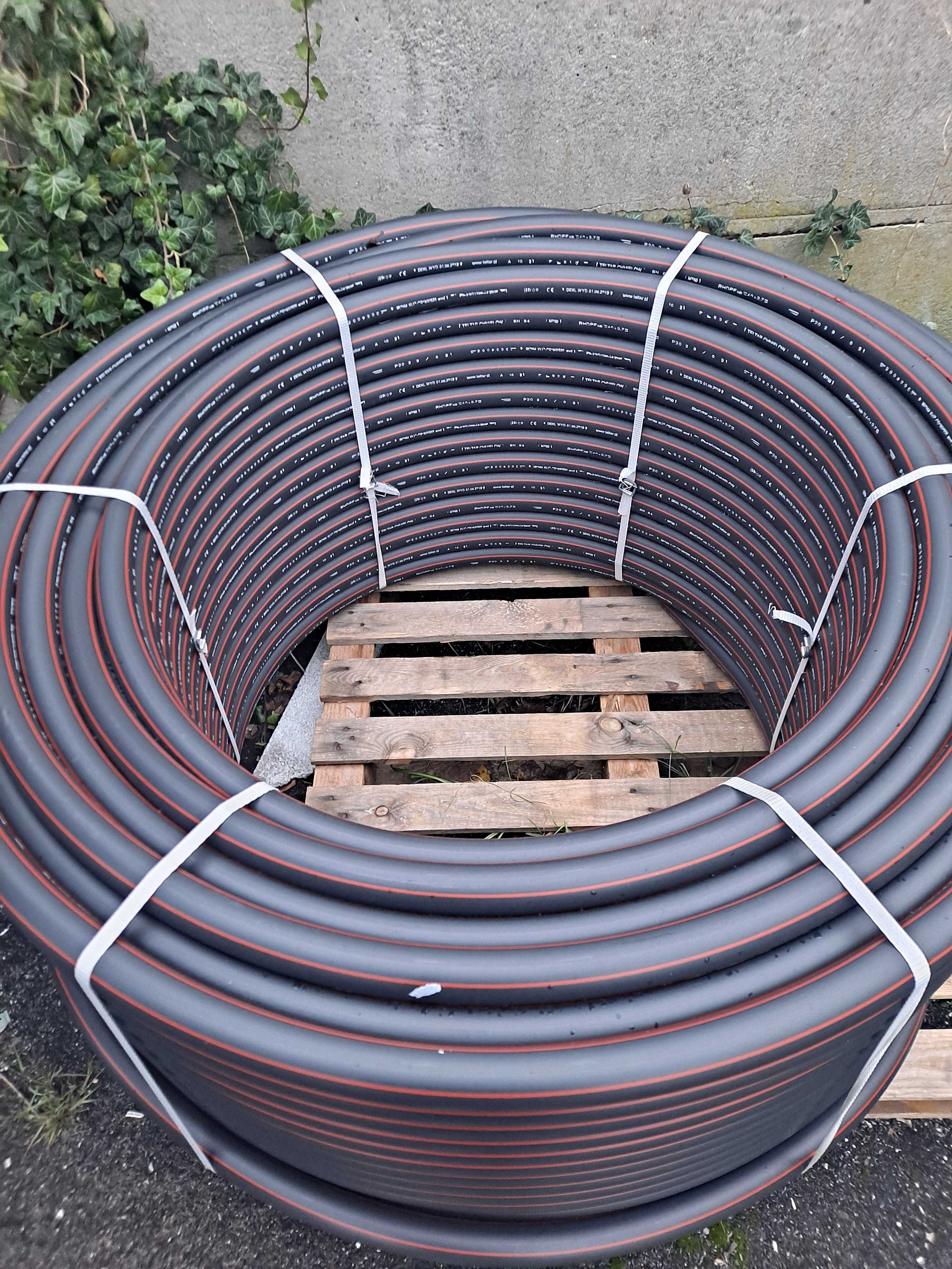 Rury HDPE fi 40mm, 32mm, 25mm w krążkach po 250m