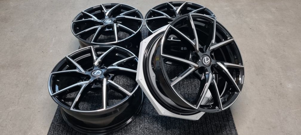 Lexus UX 18" Felgi Alu Nowe 5x114,3 ES IS GS NX RC RX  Czarny / Poler