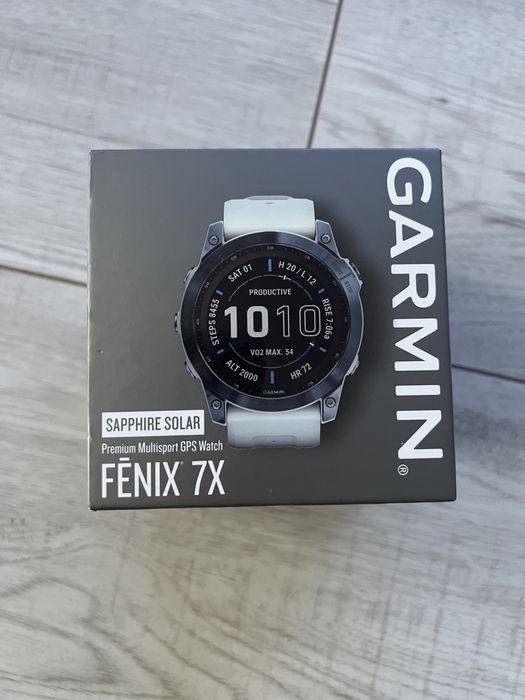 Garmin Fenix 7X Sapphire Solar Mineral Blue Tytan Nowe