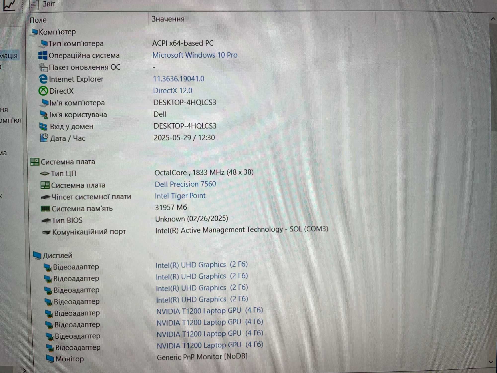 Ігровий Dell Precision 7560 [i7 11H] IPS [NVIDIA] R32 SSD на Куліша 22