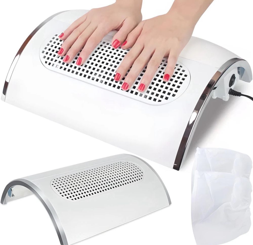 POCHŁANIACZ Pyłu Do ROBIENIA PAZNOCKI 2 Wiatraki Workowy Manicure