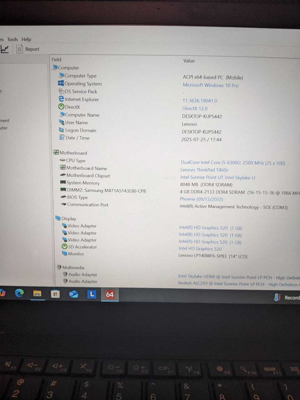 Lenovo thinkpad t460s I5-6300U ddr4 8gb, Geforce 930m 2gb SSD 128gb