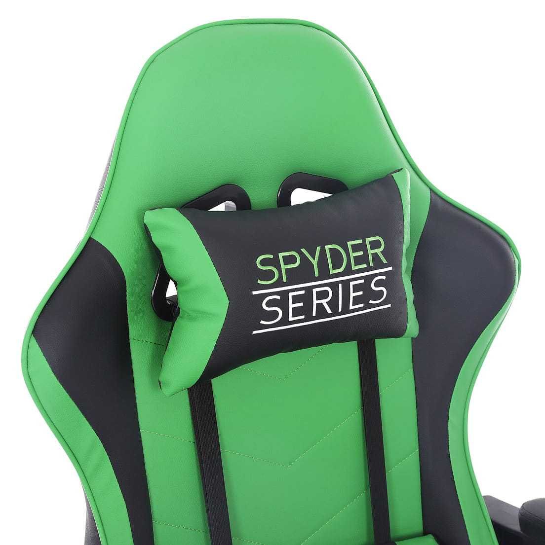 Fotel do biurka Spyder Green dla Gracza