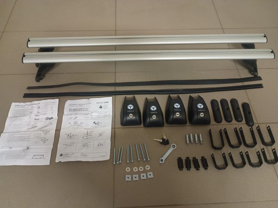 Poprzeczki belki dachowe Alu do Hyundai Santa Fe od 2019 i nie tylko!