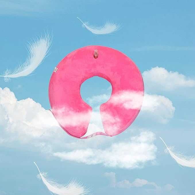 Nadmuchiwana obroża dla psa, kota rozmiar S różowa