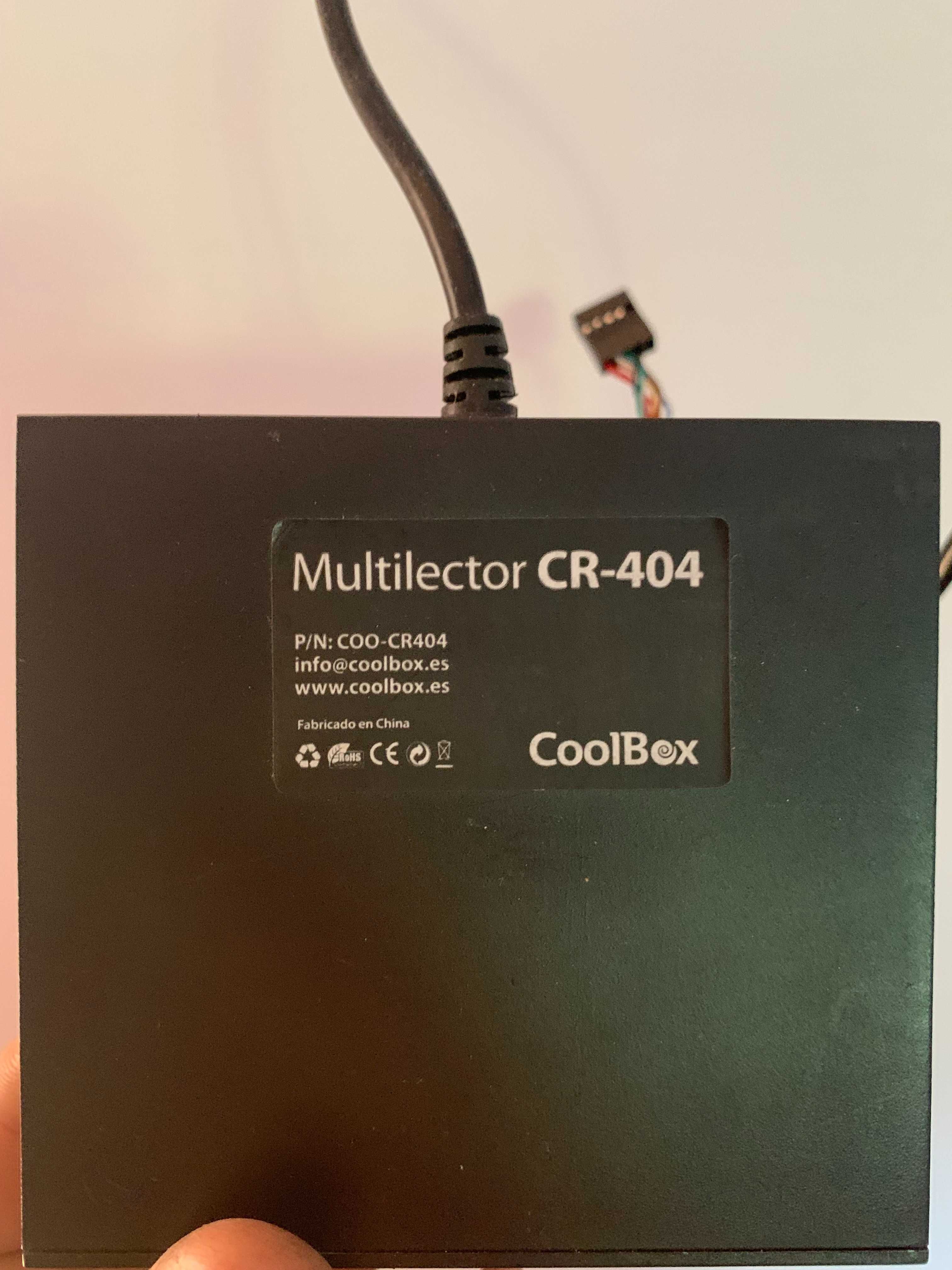 Leitor de Cartões Interno CoolBox CR-404 Preto