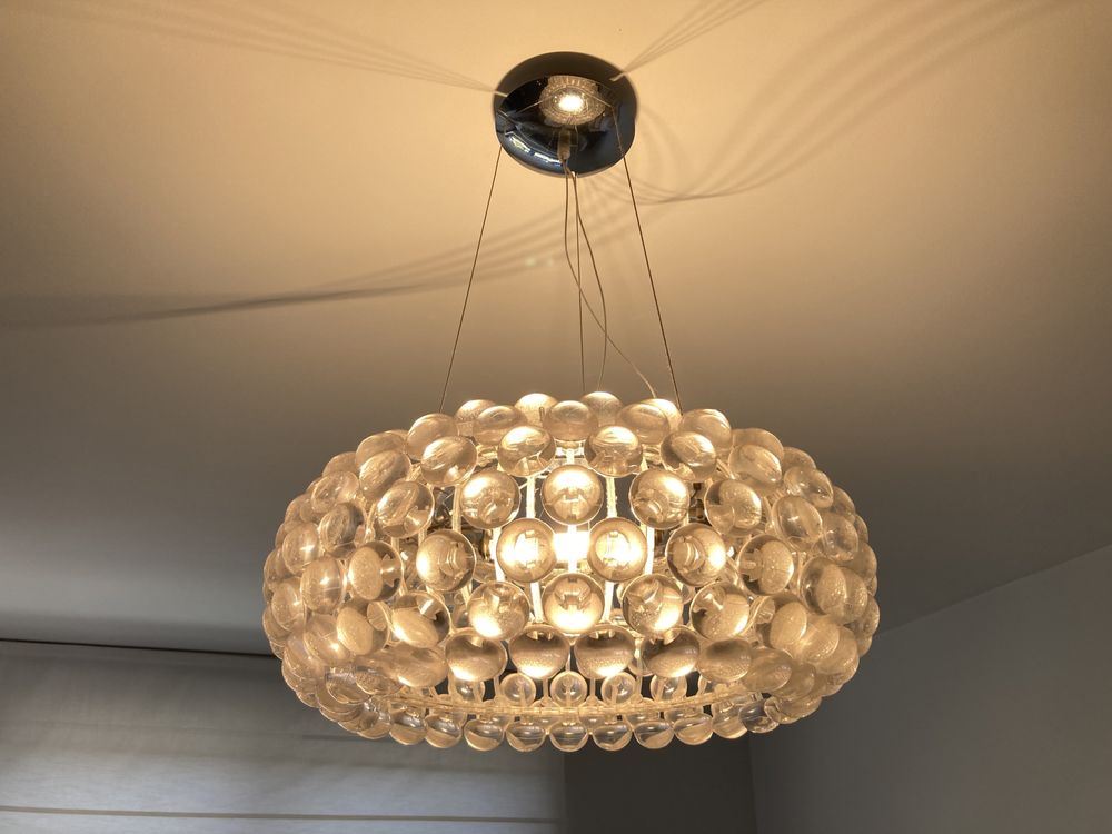 Zestaw mala i duza lampa Caboche kule glamour