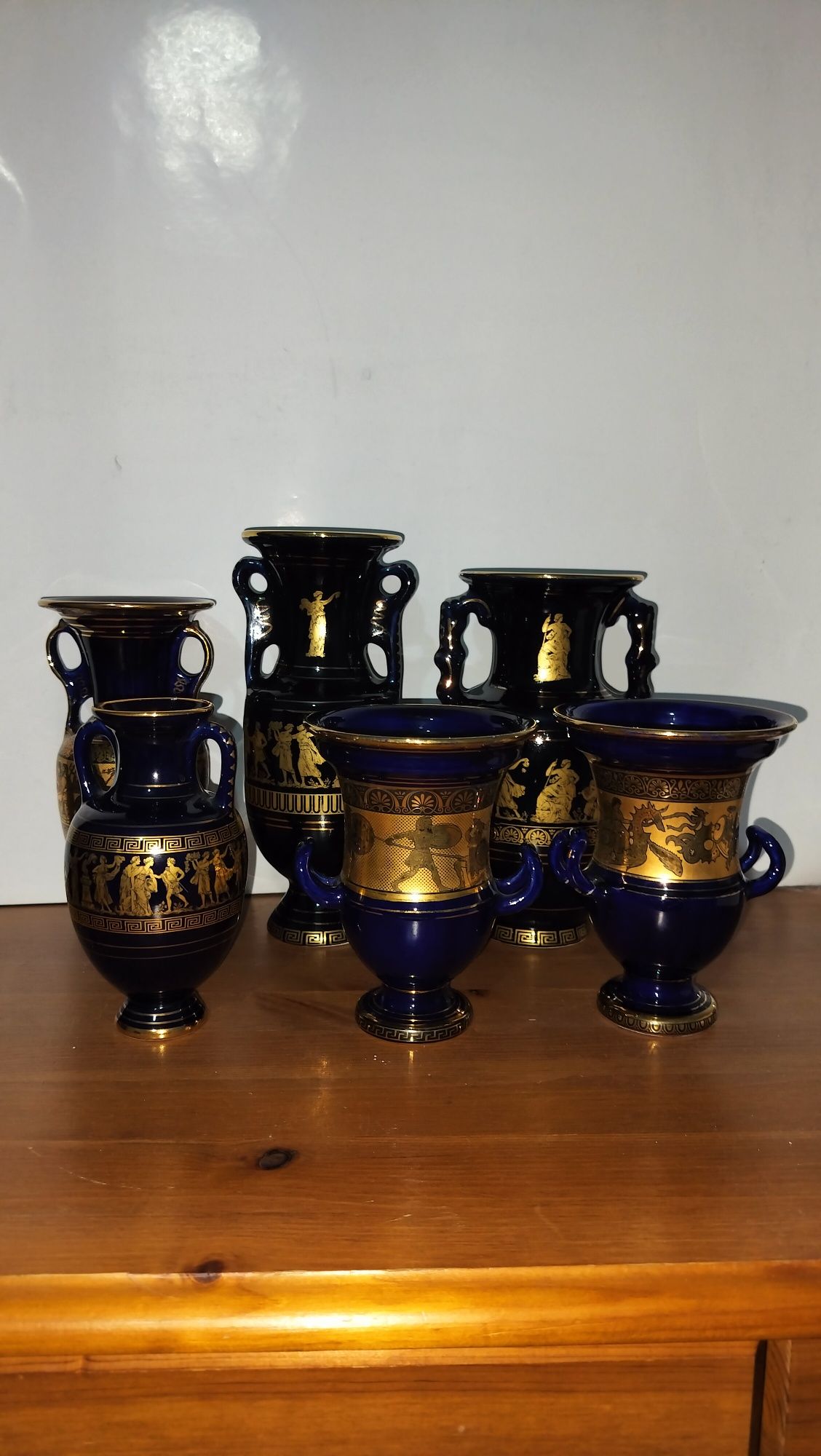 Греческие вазы, ручная работа, покрыты 24к золотом