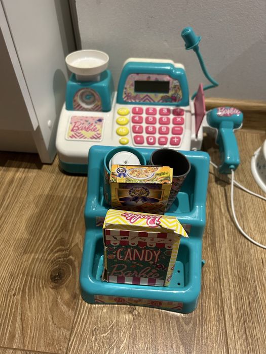Kasa zabawkowa barbie sklep skaner dzwiek