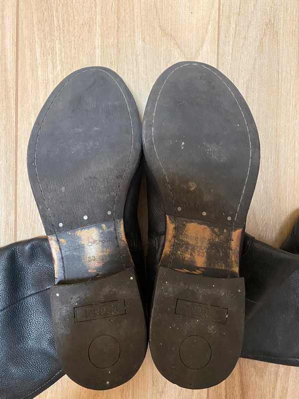 Damskie czarne wysokie buty Marc O'Polo