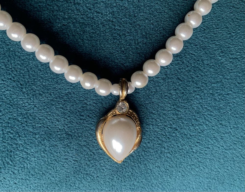 Zestaw biżuterii sztuczne perły