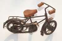 Stara zabawka model starego roweru antyk zabytek