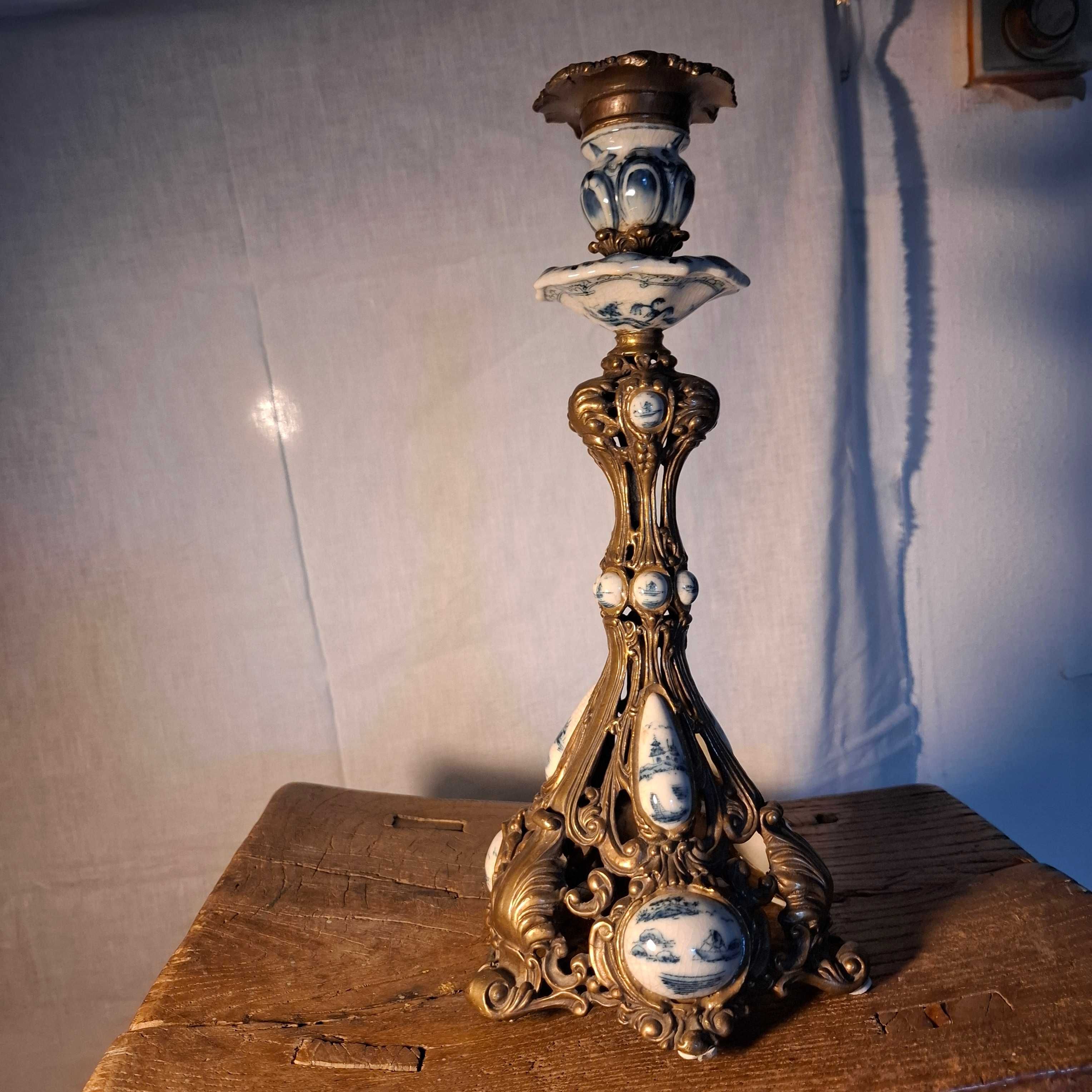 Ваза, Подсвечник фарфор , бронза, Франция