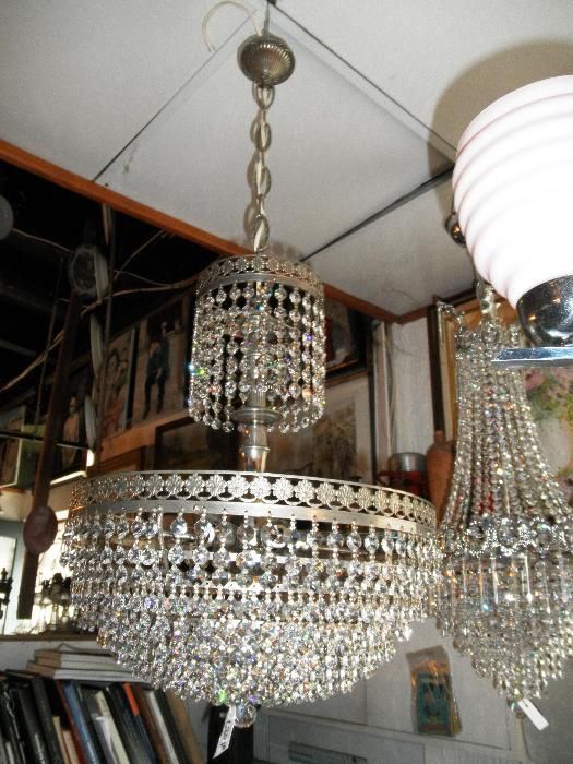 Lustre Cristal 5 Lâmpadas