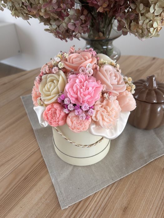 Mydlany bukiet | Flower Box | Upominek