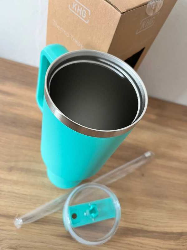 Kubek termiczny duży, ze słomką, 1,2l