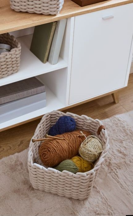 Набір кошиків для зберігання з бавовни Livarno Home Австрія з 3 шт