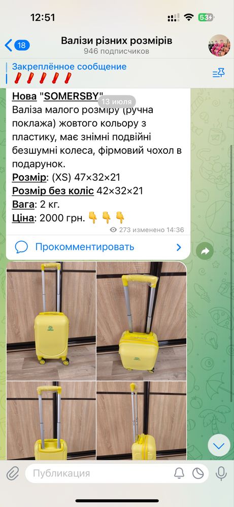 Новый Чемодан валіза сумка закриття магазину