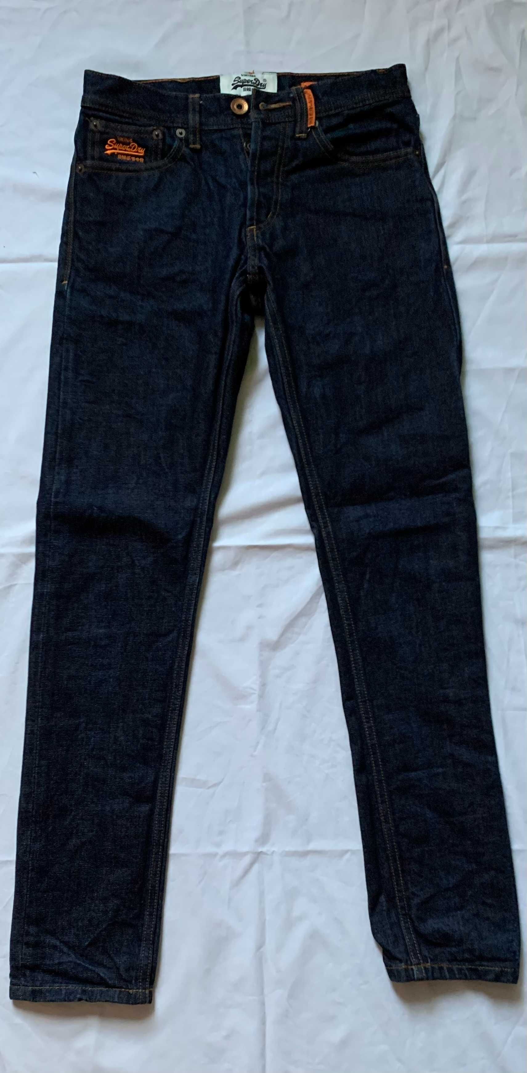 Jeansy Skinny Męskie Superdry w Stylu Vintage 28 / 32